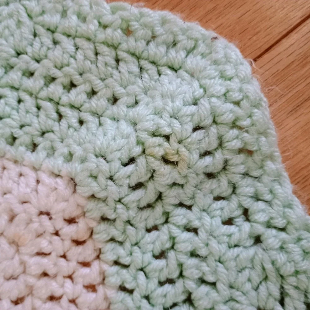 Handmade Granny Afghan Chevron‎ Throw Blanket 61.5 x 47.5 Multicolor